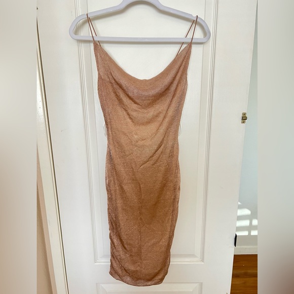 Hello Molly// Young Spirit Shine Dress Tan - Picture 6 of 6